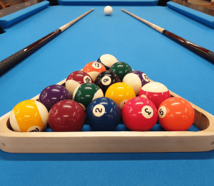 Pool Table light blue table