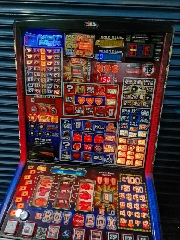 Hot Box £100 Jackpot Pub Fruit Machine