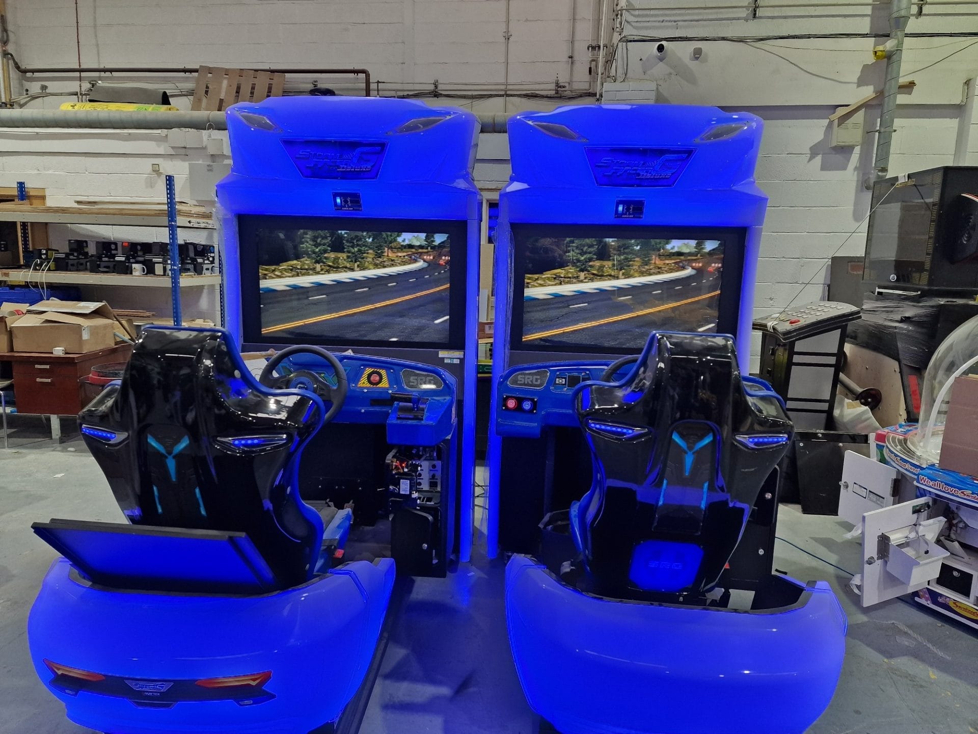 Storm racer G-Gravity motion seat twin Arcade Racing Game Aztec Coin