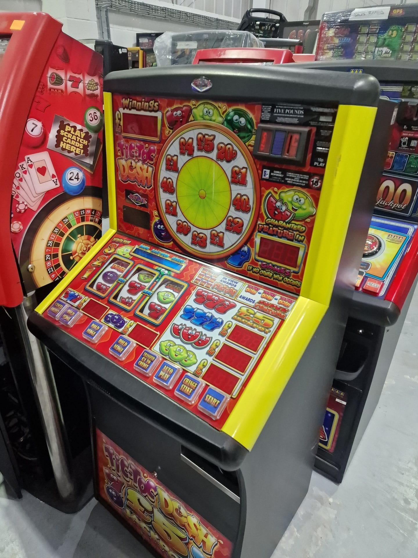 Tic Toc Dosh Mini (half height) £5 Jackpot Pub Fruit Machine