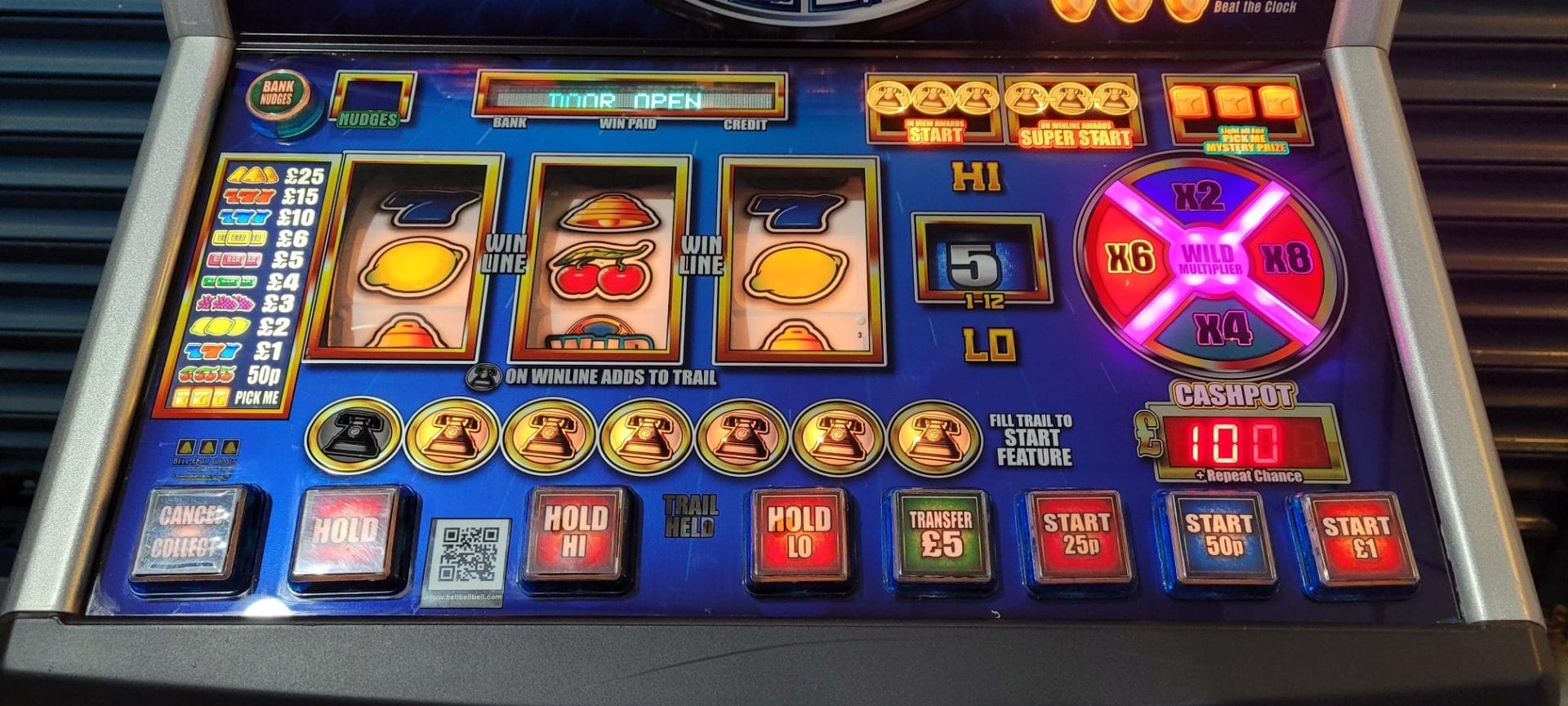 Deal or no Deal Beat the Clock £100 Jackpot Pub Fruit Machine
