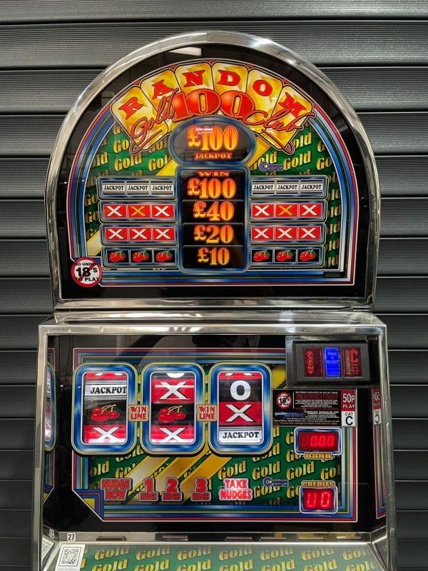Random Gold £100 Jackpot Dome Top Arcade/Casino Machine - Image 7