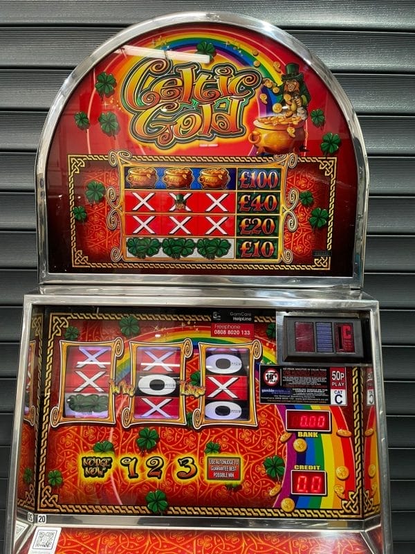 Celtic Gold £100 Jackpot Dome Top Arcade/Casino Machine - Image 6