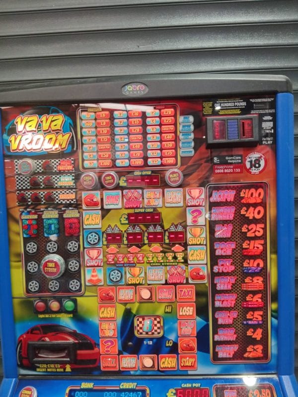 Va Va Vroom £100 Jackpot Pub Fruit Gaming Machine  - Rare machine - Image 5