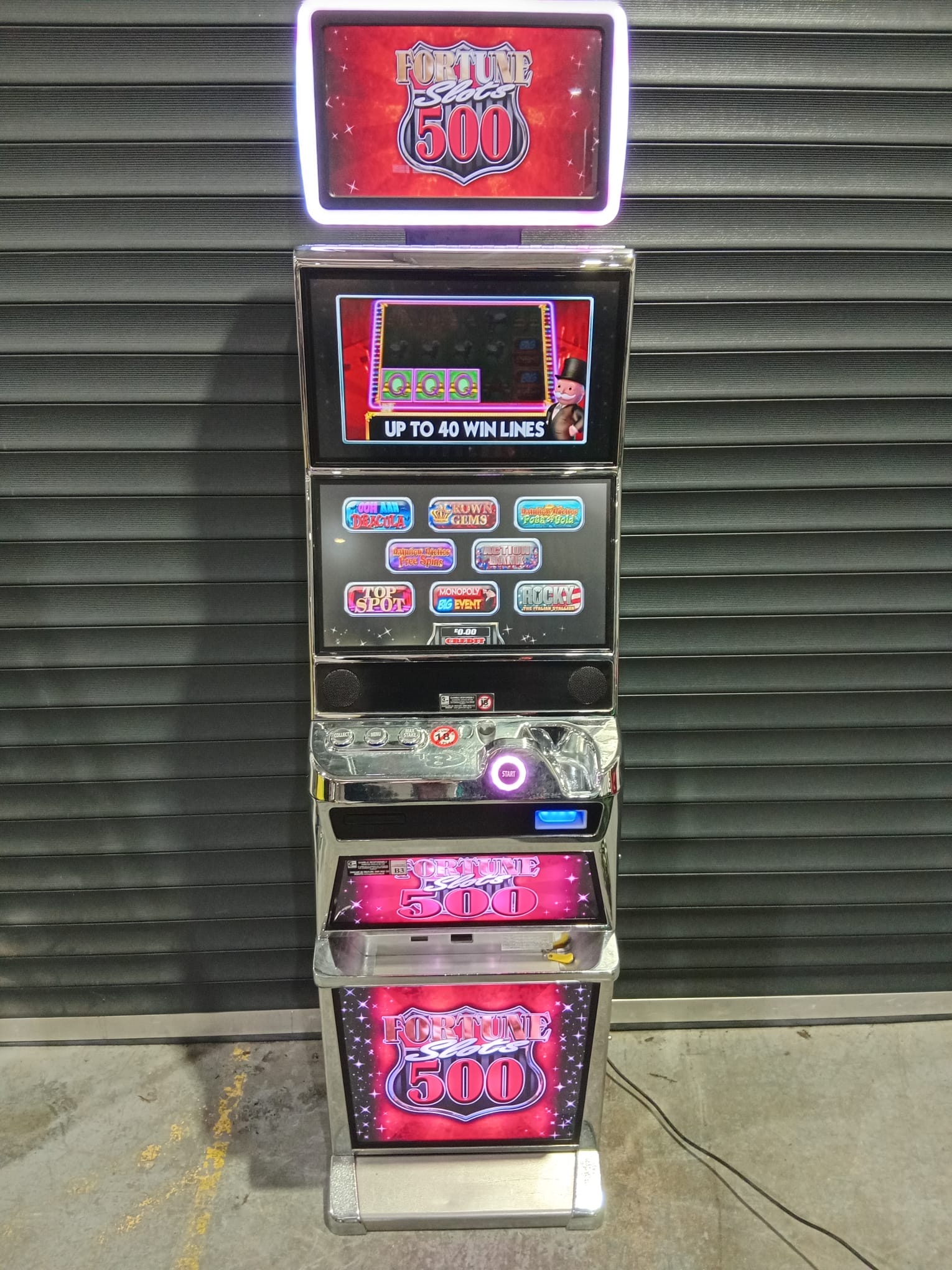 Triple 8 Fortune £500 Jackpot Digital Casino Gaming Machine